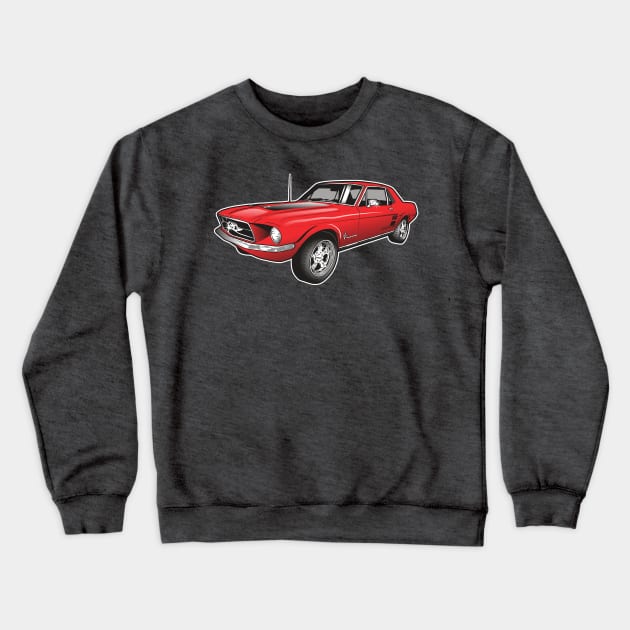 Mustang! Crewneck Sweatshirt by the Mad Artist